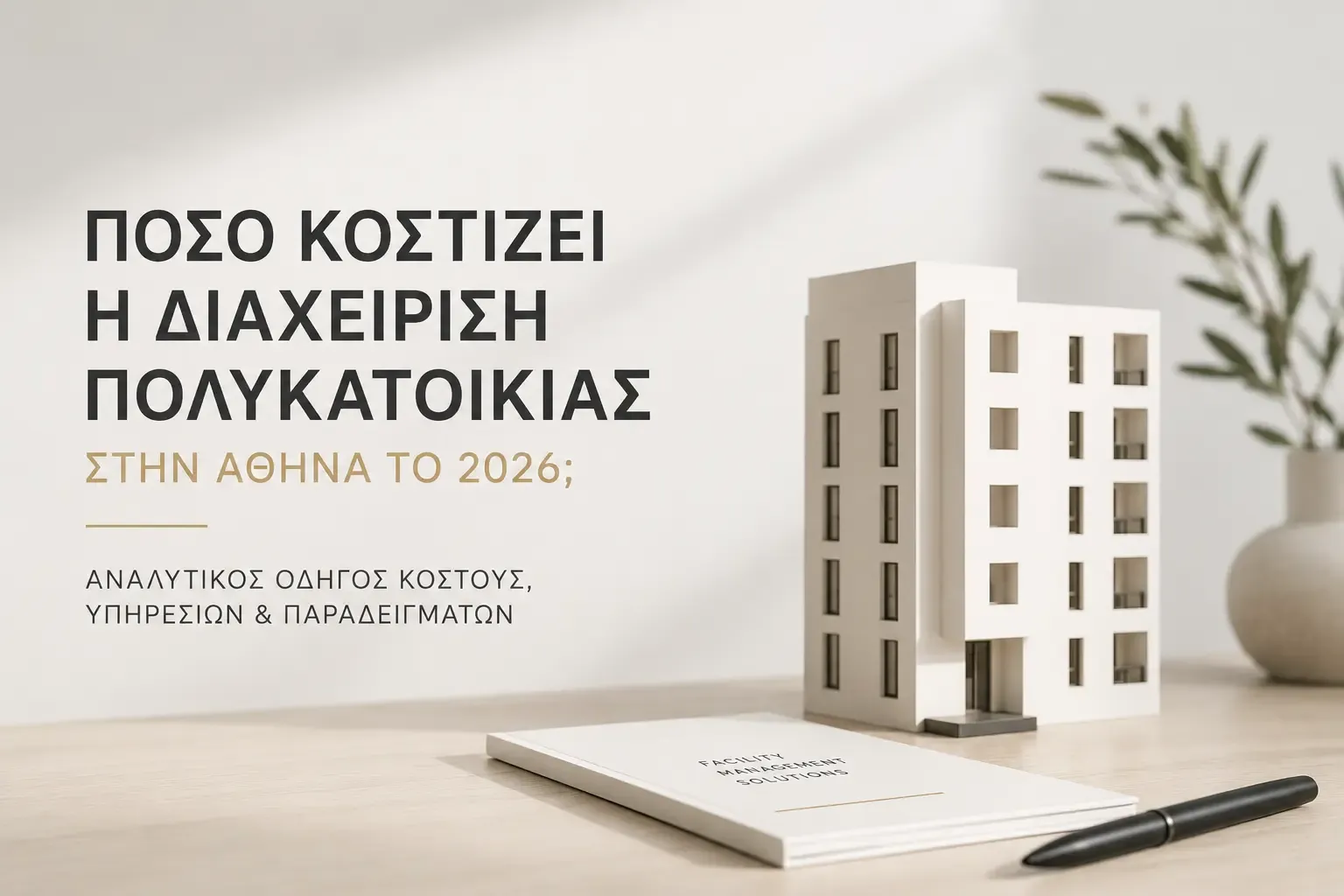 Πόσο κοστίζει η διαχείριση πολυκατοικίας στην Αθήνα το 2026;